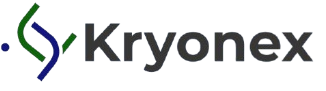 Kryonex logo with a stylized letter 'Y' on a white background
