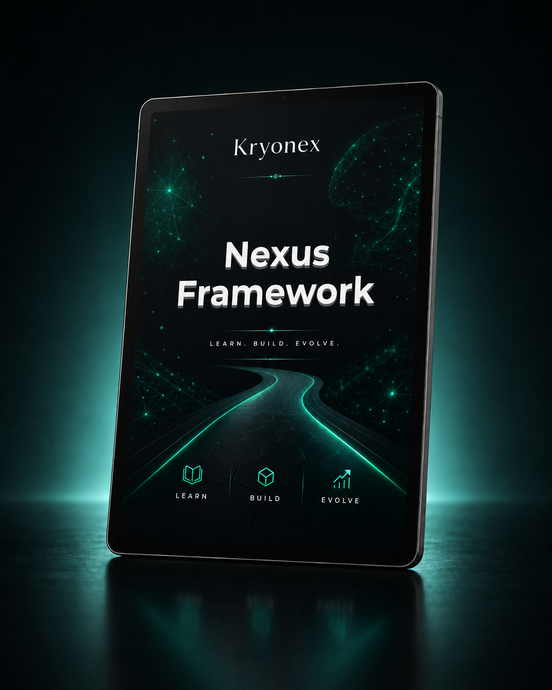 Kryonex Nexus Framework book on a dark background