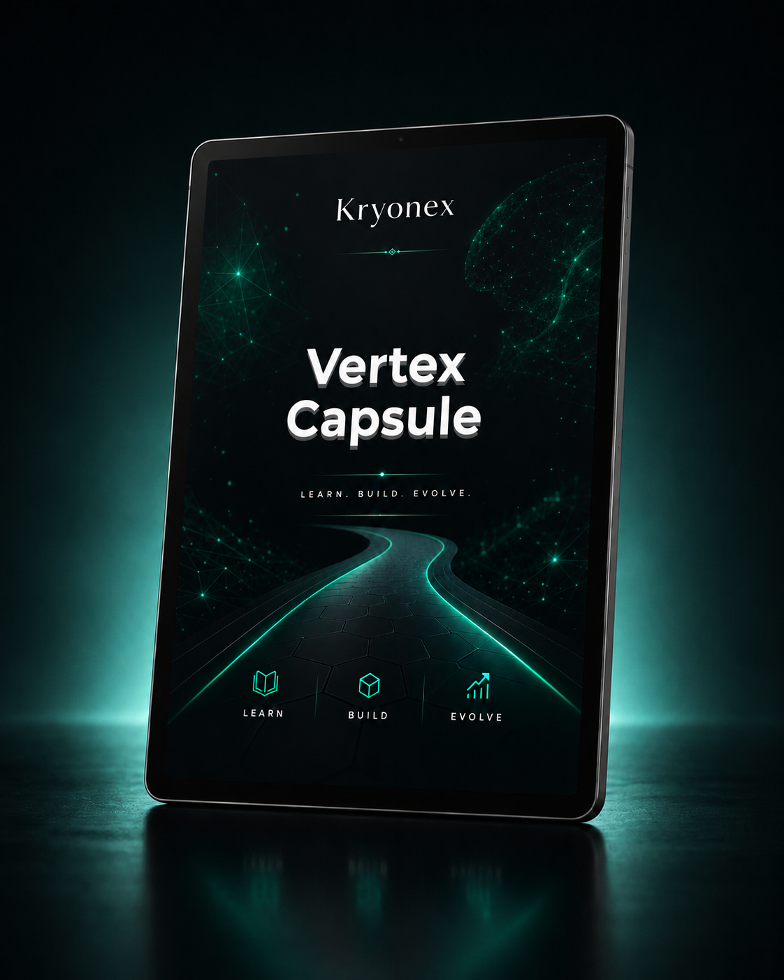 Kryonex Vertex Capsule on a dark background